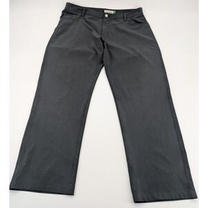 18 Greens Golf Pants Men's Grey 36x30 Polyester Spandex Light Weight Performance
